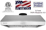 XtremeAir Ultra Series UL13-U30, 30" width, Baffle filters, 3-Speed Mechanical Buttons, Full Seamless, 1.0 mm Non-magnetic S.S, Under cabinet hood
