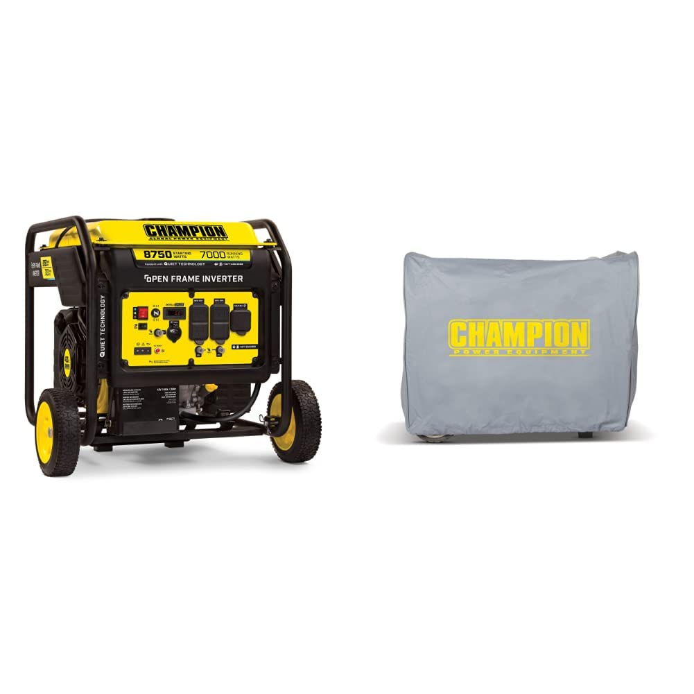 Champion Power Equipment 100520 8750-Watt DH Series Open Frame Inverter Electric Start & Storage Cover for 3000-Watt or Higher Inverter Generators Image