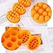 WFhome Massage Bar Ellipse Silicone Soap Mold, 4.5 oz x 4, 4 Bar, Handmade Soap Marking Mold.