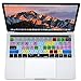 XSKN Premiere Pro English Shortcut Silicone Keyboard Skin Cover for Touch Bar MacBook Pro 13” (A2159 A1706 A1989) & MacBook Pro 15