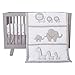 Trend Lab Safari Chevron 3 Piece Crib Bedding Set, Can Be Used As A Blanket Or A Playmat for Tummy Time, Includes Quilt, Fitted Crib Sheet and Skirt