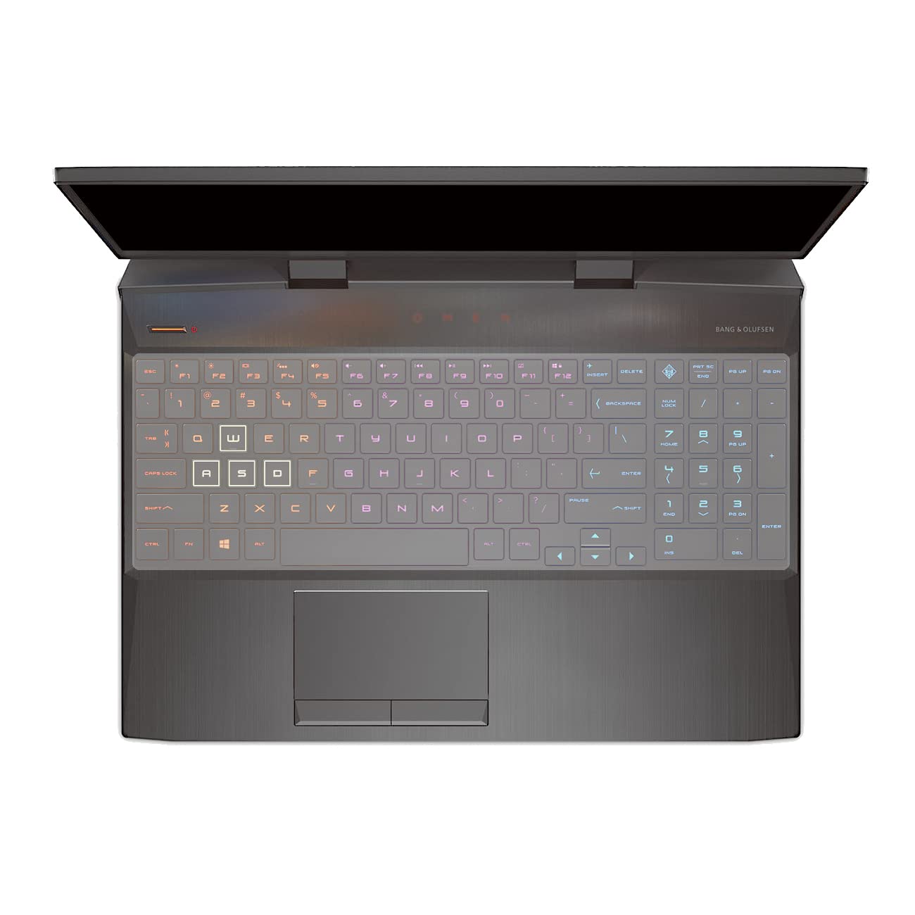 MiNGFi Silicone Keyboard Cover for HP Omen 15.6" 15-dc(2018) 15-dh(2019) - Transparent