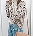 HZSONNE Women's Casual Leopard Crew Neck Loose Fit Sweater Long Sleeve Slouchy Pullover Knitted Fuzzy Jumper Tops (Apricot,Medium)