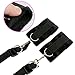 Hy-Fung Fetish Under Bed Restraint Kit with Hand Cuffs Ankle Cuff Goggles Bondage Kit Collection For Male Female Couple