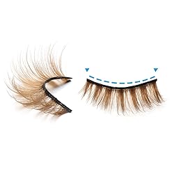 outopen 10 Pairs Brown Eyelashes Blonde Colored