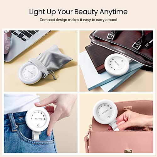 Selfie Ring Light, VicTsing Ring Light for Laptop 60 Led Phone Ring Light Clip on 3 Light Modes Rechargeable Lighting for Zoom Video Conference, Tiktok/YouTube Photography, Makeup
