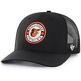 47 Brand MLB Unisex Baseball Team Color Primary Logo Berm Trucker Adjustable Mesh Snapback Hat Adult One Size Fits All