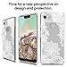 Google Pixel 3 XL Case, Pixel 3 XL Case, Huness TPU Grip Bumper and Clear Flower Transparent Hard PC Backplate Hybrid Slim Phone Case Cover for Google Pixel 3 XL,Pixel 3 XL Phone (2018) (Clear Flower)