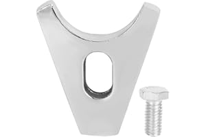 HEADERBS Distributor Clamp, Chrome Steel Hold Down SBC BBC Distributor Clamp Replacement With Screws for Engines V8 V6 265 283 305 307 327 350 472 502