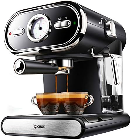 20BAR Coffee Maker Machine, Espresso Cups Semiautomatic Household Visualization Milk Foam Double Temperature Control Coffee Maker Bean Grinder And Milk