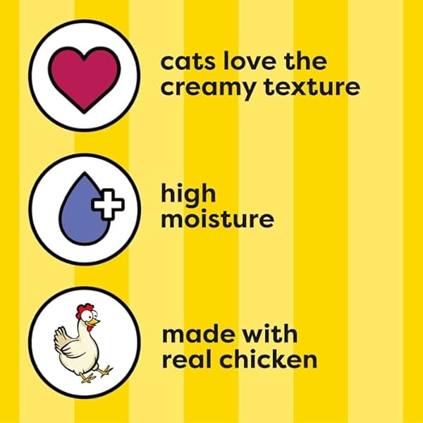 TEMPTATIONS CREAMY PUREE SQUEEZABLE LICKABLE CAT TREATS, WET CAT TREATS WITH SALMON, 0.42 OZ. TUBES, 16 COUNT