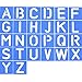 Shappy 26 Pieces Plastic Letter Stencil Alphabet Stencils Set for Painting Learning DIY, Blue
