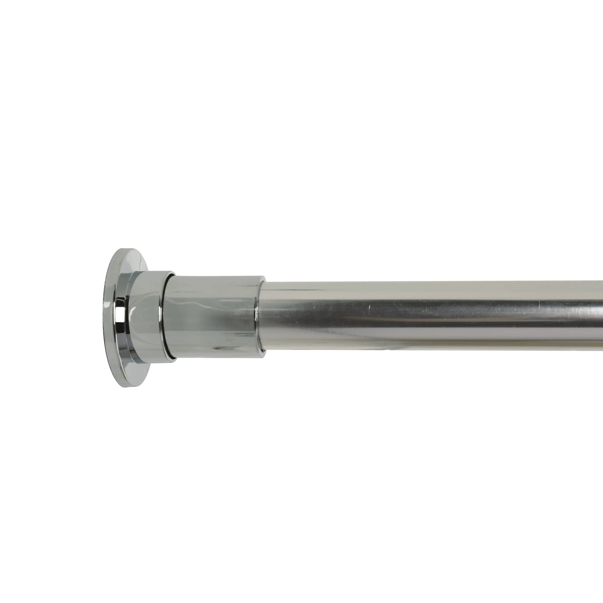 Croydex Stick 'N' Lock Plus Easy to Fix Extendable Telescopic Rod with 22 mm Tube, Aluminum, Chrome, 6 ft