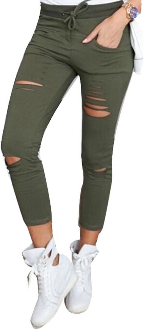 army green skinny pants