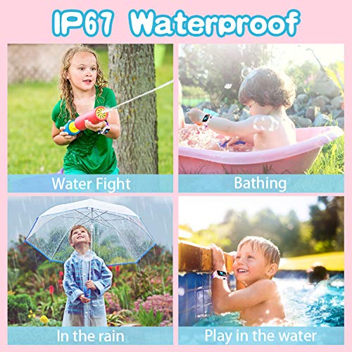 Kids smartwatch waterproof with LBS/GPS tracker smart watch phone 3-12 SOS camera for boys girls Christmas gifts game watches