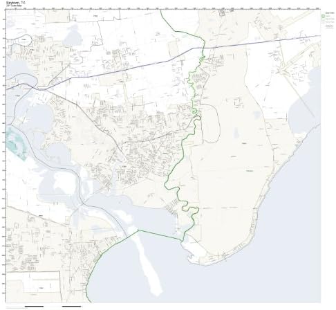 Baytown Texas Zip Code Map Amazon.com: ZIP Code Wall Map of Baytown, TX ZIP Code Map Not 