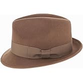 Hats in the Belfry Trilby Men/Women Snap Brim Vintage Dress Fedora Hat 100% Wool