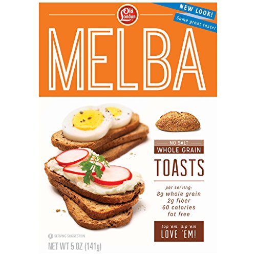 Old London, Melba Toasts, Salt Free Whole Grain, 5 Ounce (Pack of 12) - Thumbnail 3