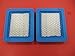 (2 Pack) Air Filter Replaces Briggs & Stratton # 491588S Flat Air Filter Cartridge