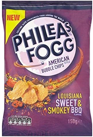 Phileas Fogg Louisiana Sweet & Smokey BBQ American Style Bubble Chips 150g