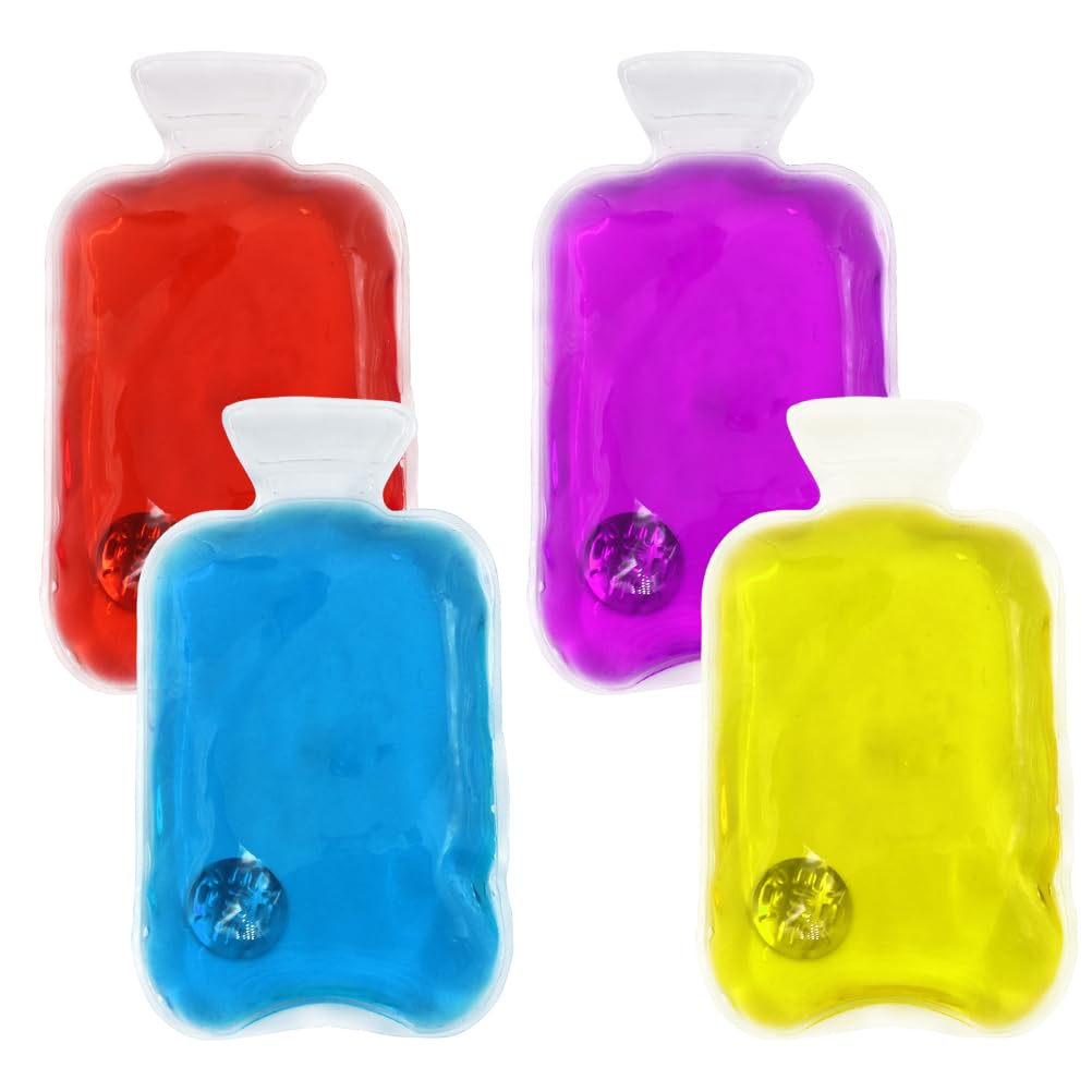 Reusable Snap Heat Pack, Hand Warmers Click, Boil Click Heat Pocket Warmer, Pouch Gel Long Lasting Warmth (4 Color)