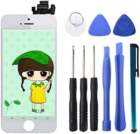 DFSP AAA+ LCD Screen Display Touch Screen Digitizer Frame Assembly for iPhone 6s 4.7 inch Replacement (iPhone 6s white)