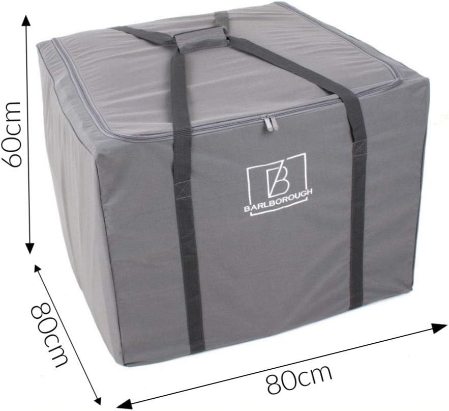 Amazon De Barlborough Gartenkissen Aufbewahrungstasche Quadratisch Gross 80 X 80 X 60 Cm Wasserdicht Fur Gartenmobel Sofakissen Grau