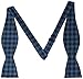 Original Penguin Men's Poca Check To-Be-Tied Bowtie, Navy, One Size