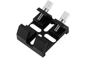 Xeodaun Telescope Finderscope Mount Dovetail Slot Plate Groove Finderscope Bracket Astronomical Telescope Parts,Black