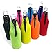 Beer Bottle Coozies Neoprene Collapsible Set of 8 Coolies Party Pack Assorted Colors