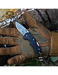 WITHARMOUR   DEM1 3 "cerradura Cool EDC bolsillo plegable cuchillo para macho y hembra de acero de alto carbono hoja y mango de fibra de nylon con llavero para regalo al aire libre supervivencia acampada senderismo y todos los días transporte