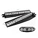 32W LED Lightbar Visor Light Windshield Emergency Strobe Split Mount Deck Dash Lamp (Purple&White)