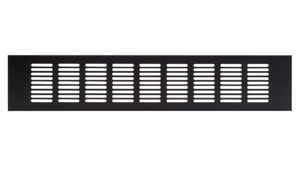 80 x 500 mm aluminiowa kratka wentylacyjna ciemnobrązowa blacha mostkowa wentylacja kratka aluminiowa kratka na meble kratka wentylacyjna na meble