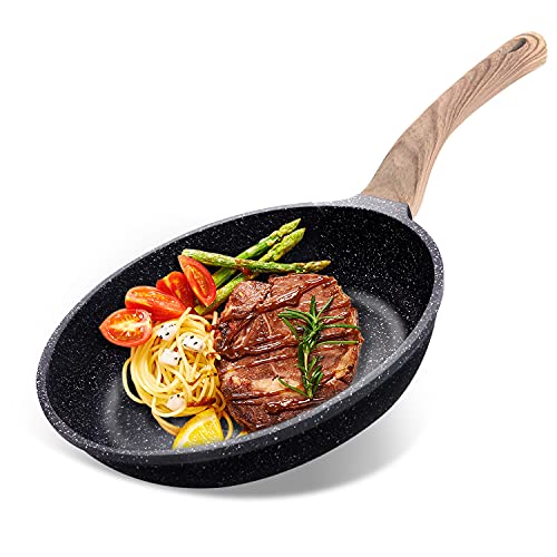 HZHYSEA Nonstick Frying Pan, Granite Stone Frying Pan Nonstick Skillet