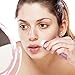 Facial Hair Remover for Women, Anjou Painless Facial Hair Trimmer for Peach Fuzz, Chin Hair, Upper Lip Moustaches, IPX 6 Waterproof with Built-In LED light