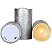 Lily's Home Everlasting Flameless Flickering LED Candles with Remote and Timer, Battery Powered, Scent and Smoke Free, Safe for Use Around Kids and Pets, Silver, Set of 3