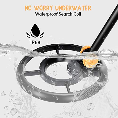 RM RICOMAX JR Metal Detector for Kids with LCD Display & Buzzer【IP68 Waterproof Coil & 2lb Lightweight】【One-Press Operation & Various Detection】 24" to 35" Adjustable Wireless Metal Detector Junior - Thumbnail 5