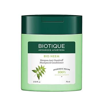 Biotique Bio Neem Margosa Anti Dandruff Shampoo and Conditioner, 75ml