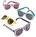 Fun Express Hibiscus Sunglasses (1 Dozen) Children's Sunglasses, Party Supplies & Favors, Pool Party Giveaways, Summer Costume Accessories