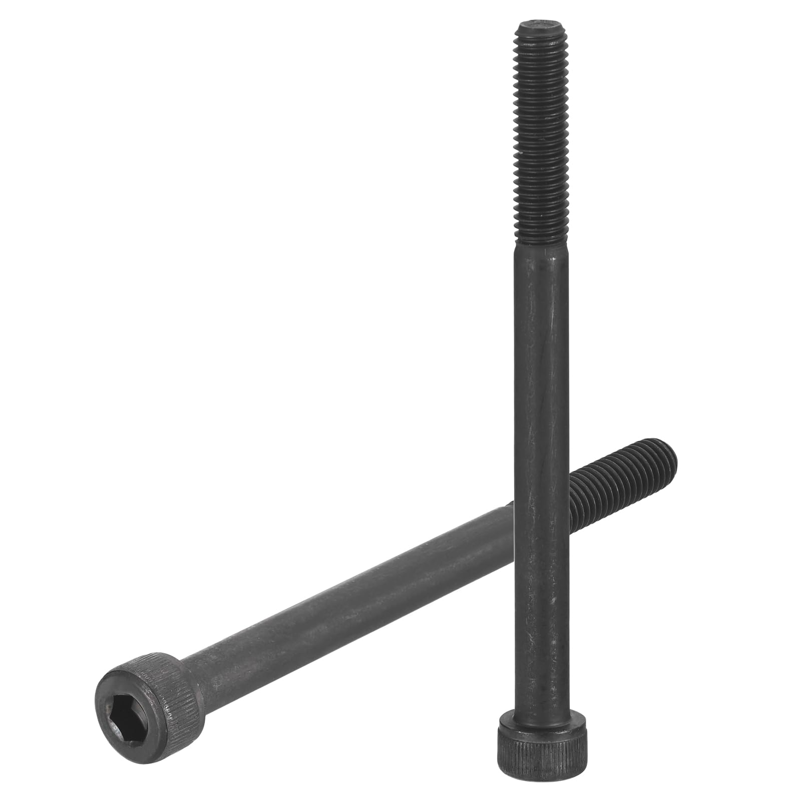 uxcell Hex Socket Bolts (M8-1.25x110), Grade 12.9 Carbon Steel Hex Socket Drive Screws, Black, 5 Pcs