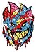 Spitfire Wheels - Brainy Zombie Skateboard Sticker - Monster Horror Scary New