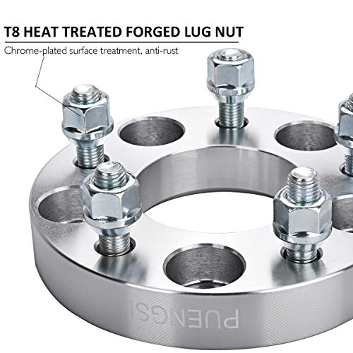 PUENGSI Wheel Spacer 1 inch (25mm) 5 Lug 2PCS 5x120 to 5x120mm 72.6mm