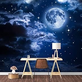 Wall Mural Galaxy Removable Wallpaper Wall Sticker for Bedroom Living Room - 66x96 inches
