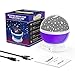 Lizber Baby Night Lighting Lamp Moon Star Projector 360 Degree Rotation - 4 LED Bulbs 9 Light Color Changing with USB Cable (Purple), Unique Gifts for Men Women Kids Best Baby Gift, Christmas Gift
