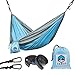 Darod Portable Nylon Camping Hammock for Kids Lightweight Parachute Hammock Swing Bed with Heavy Duty Tree Straps for Indoor and Outdoor Backpacking, Camping, Travel, Beach, Yard