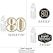 Big Dot of Happiness Adult 80th Birthday - Gold - Birthday Party Centerpiece Sticks - Table Toppers - Set of 15