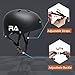Bike Helmet,RA CPSC Certified Adjustable Kids and Adult Skateboard Helmet for Multi-sports Cycling Skateboarding Roller Skate Inline Skating Scooter Rollerblading Longboard -Black