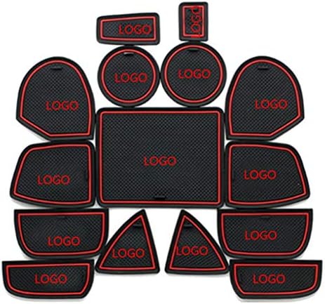 Lorjoyx 15Pcs Replacement for Jeep Grand Cherokee 2011-2015 Interior auto gate mat Door Slot Non-Slip Mat Auto Gate Groove Cup Pads