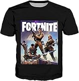 fresh tees Fortnite Heroes Fortnite Gamers Youth T- Shirt (Black, X- Large 14-16 Yrs)