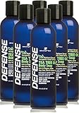 Defense Soap Body Wash Shower Gel 8 Oz (Pack of 6) - 100% Natural Tea Tree Oil and Eucalyptus Oil Helps Wash Away Ringworm, Jock Itch, Psoriasis, Yeast, and Athlete's Foot